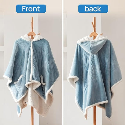 Westinghouse Wearable Heated Throw Blanket, Electric Heated Wrap Poncho Shawl - Image 7