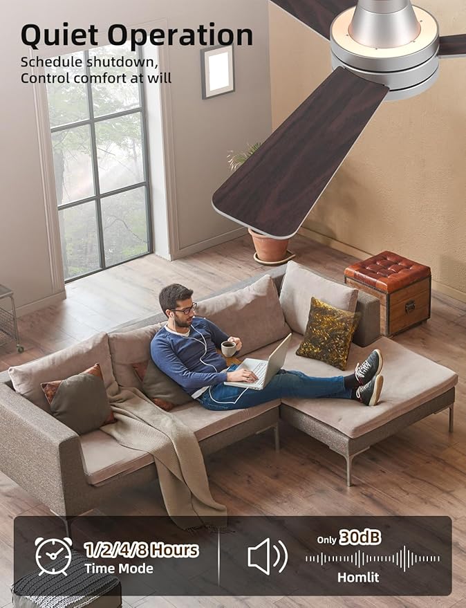 Homlit 42" RGB Ceiling Fan - Image 6