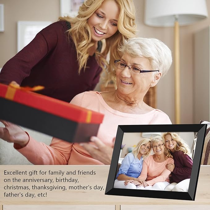 FRAMEO Digital Photo Frame WiFi 32GB 10.1 Inch 1280x800 IPS Touch Screen - Image 7