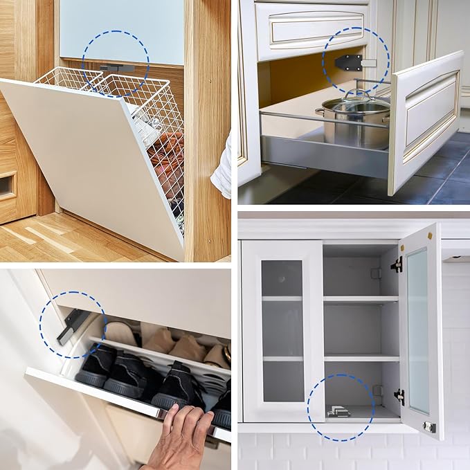 Jiayi Push to Open Magnetic Door Latch Cabinet Hardware Heavy Duty Push Magnets - Image 8