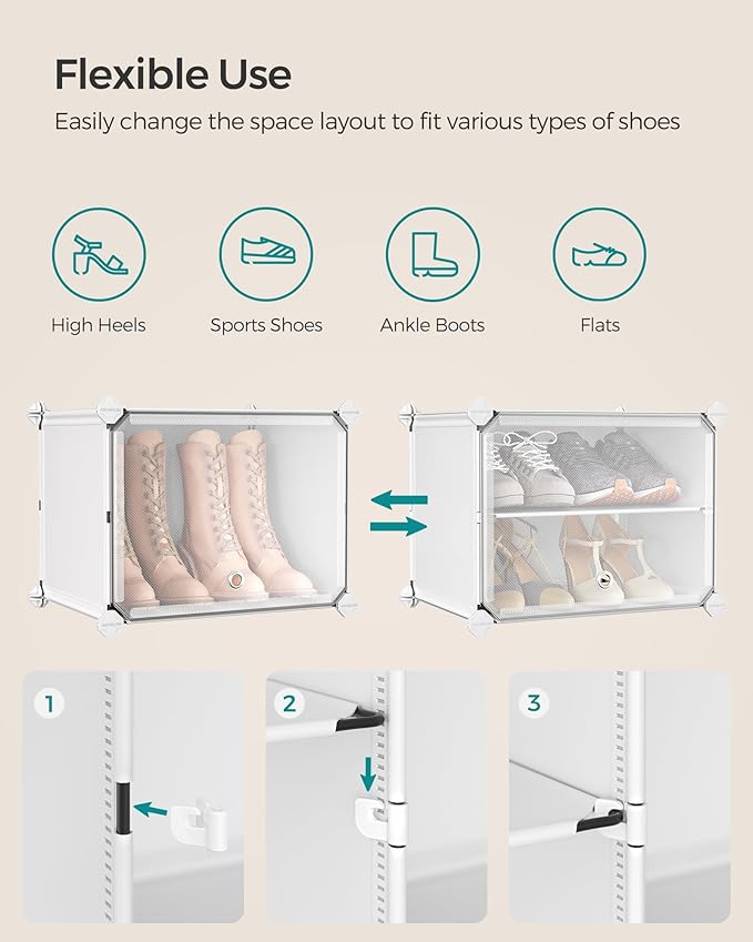 SONGMICS Shoe Rack Organizer, 12-Tier Shoe Storage Cabinet - Image 6