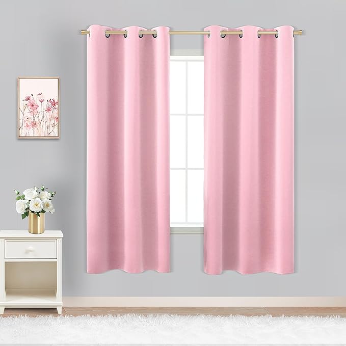 KOUFALL Children Curtains for Bedroom 2 Panels Blackout Insulated Thermal by KOUFALL