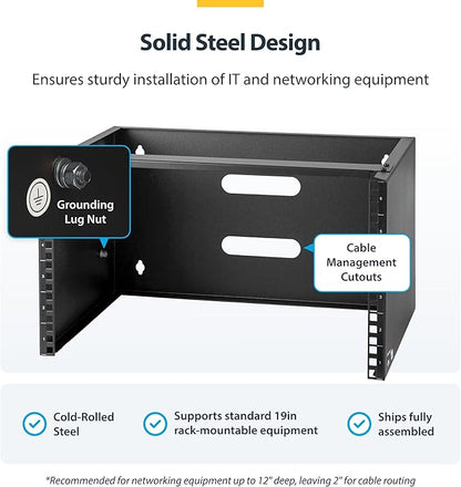 StarTech.com 6U Wall Mount Network Rack - Image 3