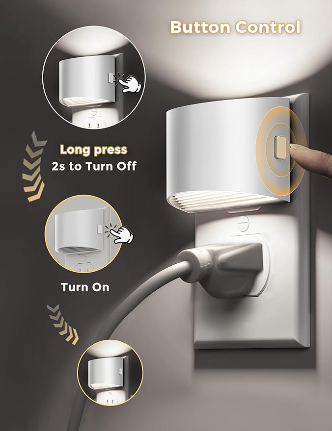 L LOHAS LED Night Lights Plug into Wall, Dimmable Night Light - Image 5