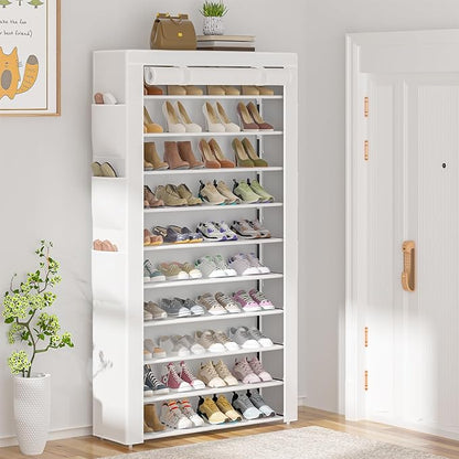 OYREL Shoe Rack 10Tier Large Capacity 50-56Pairs Beautiful Tall Shoe Shelf Free - Image 2