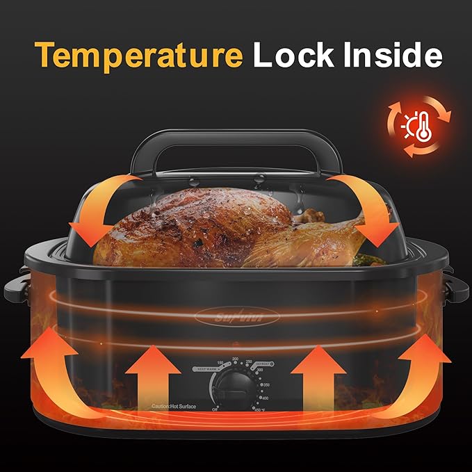 Sunvivi Roaster Oven, Electric Roaster Oven - Image 2