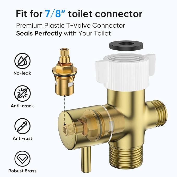 Arofa Gold Handheld Bidet Sprayer - Image 5