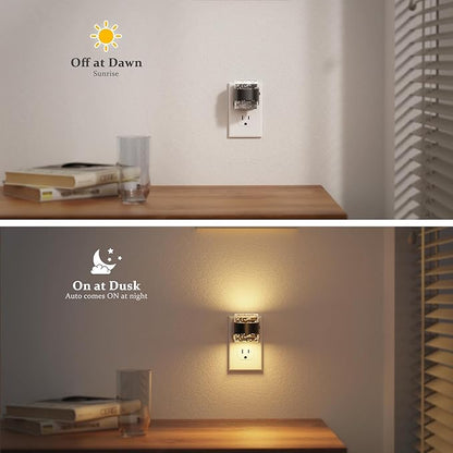 JandCase LED Night Light, Bubble Night Lights Plug into Wall, Night Light - Image 3