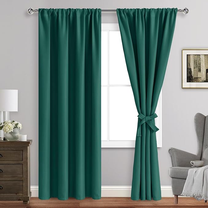 JIUZHEN Christmas Blackout Curtains by JIUZHEN