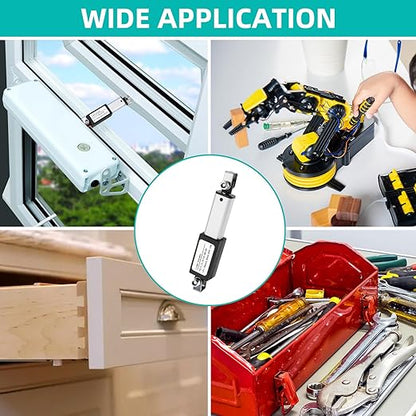 NORJIN 2 inch Stroke Mini Electric Linear Actuator 12V, Speed 0.6inch/s - Image 6