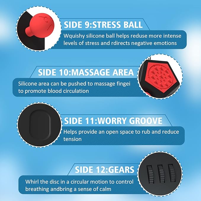 Fidget Dodecagon –12-Side Fidget Toys Cube Relieves Stress and Anxiety Anti - Image 5