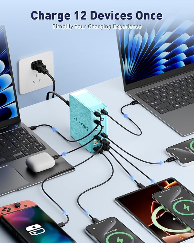 SAIPKYGS Charging Station, 12-Port USB C Charger Block - Image 4
