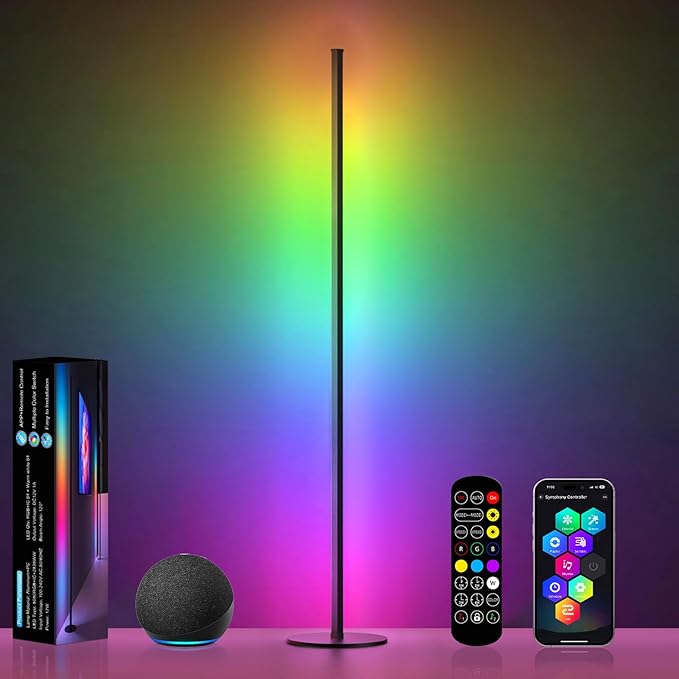 Corner Floor Lamp Compatible by Eastfine