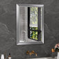 Amorho 20x30 Inch Bathroom Mirror Silver, Thick Metal Framed Wall Mirrors by Amorho