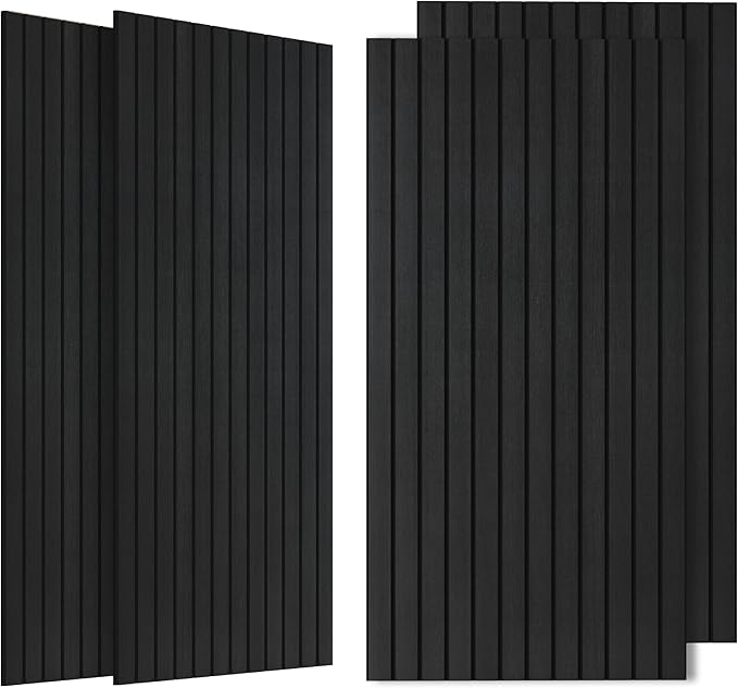 4 Pack Acoustic Panels, 47.2”x23.6” Decorative Large Acoustic Wall Panels by AUTORIFIC