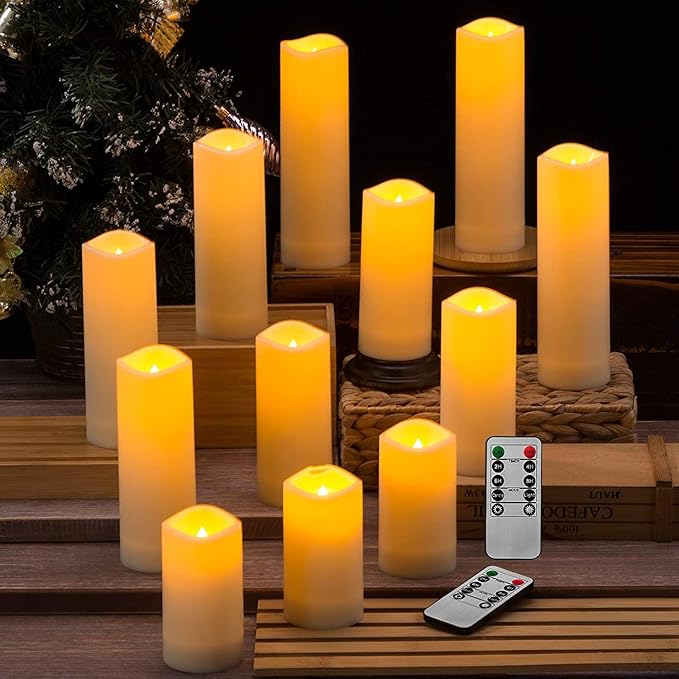 12 Pack Flameless Candles Battery Operated Waterproof Led Candles Candles - Image 5