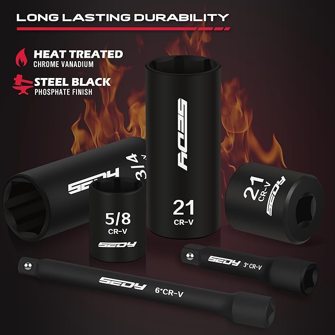 3/8" Drive Impact Socket Set - Image 5