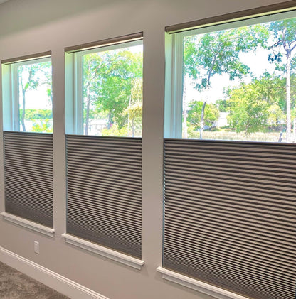 Custom Color-Matched 1.5" Top Down Bottom Up Cellular Shades for Indoor Windows & Doors, Cordless Privacy Top Down Bottom Up Cellular Shade, Insulated Honeycomb Blinds, Noise Reduced Honeycomb Blinds