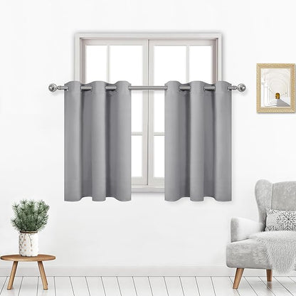 DWCN Short Curtains for Small Window, 36 Inch Thermal Insulated Curtains Drapes by DWCN