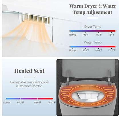 Giantex Smart Toilet, Elongated Bidet Toilet - Image 7