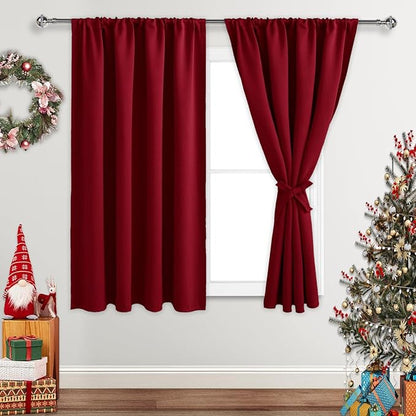 JIUZHEN Christmas Blackout Curtains by JIUZHEN