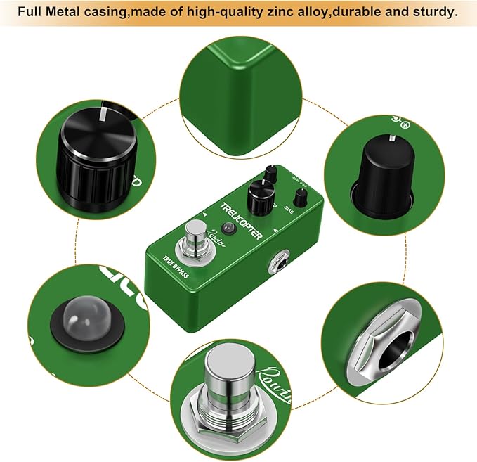 Rowin Trelicopter Effects Guitar Tremolo Pedal - Image 4