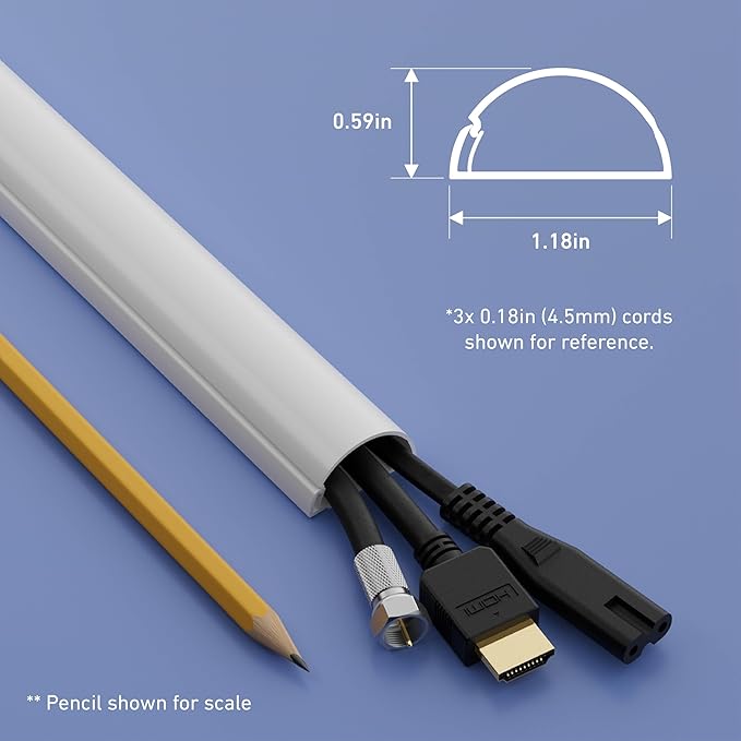 D-Line 13.12ft Cord Hider Kit, Patented Cable Cover, Hide Wires on Wall - Image 4