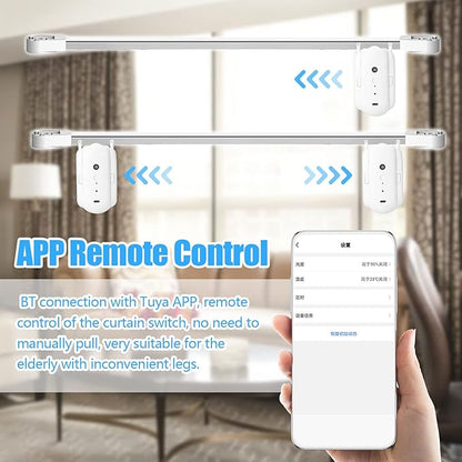 Sunydog 2pcs Tuya Smart Curtain Motor BT Voice Control Switch Electric Curtain - Image 2