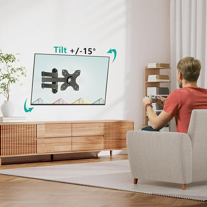 WALI TV Wall Mount Articulating LCD Monitor Full Motion 15 inch Extension Arm - Image 3