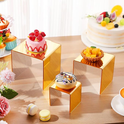 Chuangdi 2 Sets Acrylic Display Risers, Product Stand, Jewelry Display Riser - Image 4