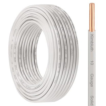 THHN Wire 10 Gauge 50 FT OFC Electrical Wire, 10 AWG Solid Copper Wire Rated up by SimpleandPractical