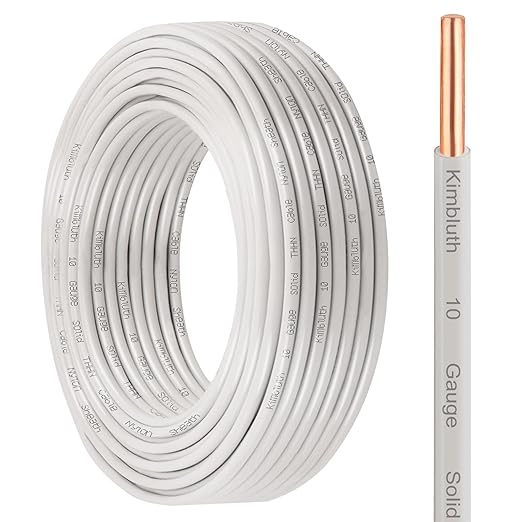 THHN Wire 10 Gauge 25 FT OFC Electrical Wire, 10 AWG Solid Copper Wire Rated up by SimpleandPractical