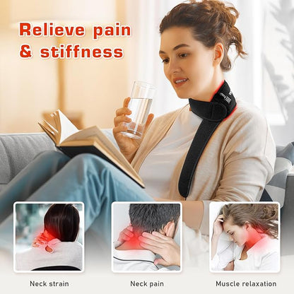 Red Light Therapy Belt for Neck, Near Infrared Light Therapy Belt Wearable - Image 2