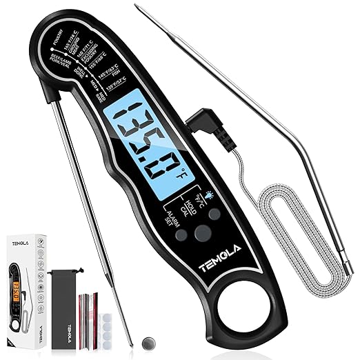 TEMOLA Meat Thermometer, Instant Read Food Thermometer by AutomotiveProducts