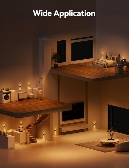 Brightown 2 Pack Black White Night Lights Plug into Wall, Modern Night Light - Image 8