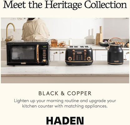 Haden Heritage 4 Slice Wide Slot Stainless Steel Toaster Bundled - Image 6