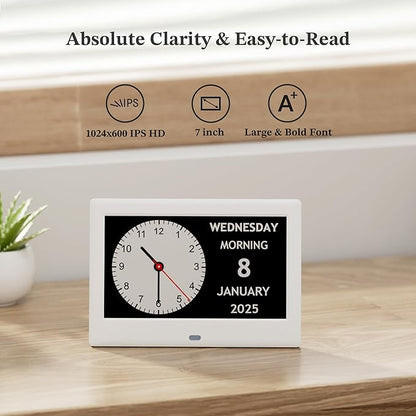 2025 NEW, Digital Clocks, Auto-Dimming, 12 Reminders & 6 Alarms, Button & - Image 3