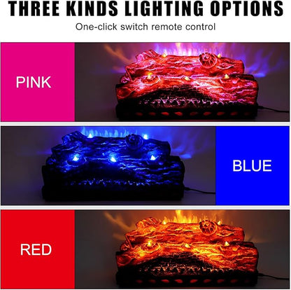 Electric Fireplace Logs Realistic Flame Effect Candle LED Flame Light USB - Image 2
