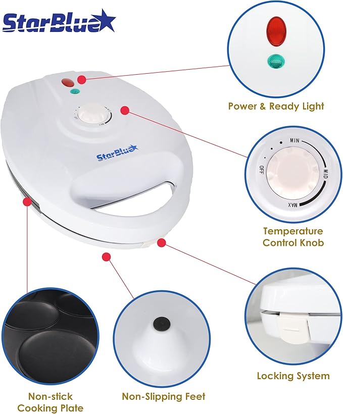 Electric Arepa Maker and Mini Pancake Maker by StarBlue - Image 2