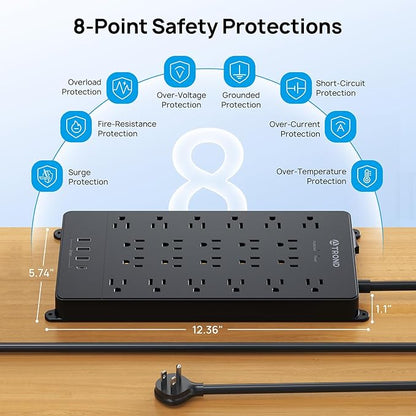 TROND Surge Protector Power Strip - Image 6