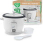 GreenLife Rice Cooker with Removable PFAS-Free Ceramic Nonstick Pot, 3-Cups by GreenLife