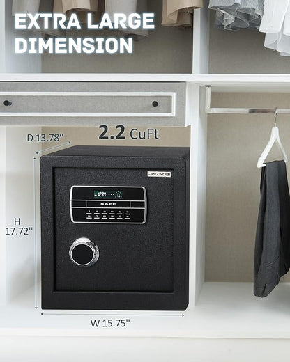 2.2 cubic feet Safe Box with fire and waterproof bag, Security home safe cabinet - Image 4