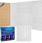 BSHEAD 12 Pack Large Soundproof Wall Panels, 15.7 x 15.7 x 0.47 in Sound Proof by Staytunedforournewproduct