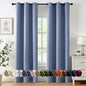 MIULEE Denim Blue Blackout Curtains by MIULEE