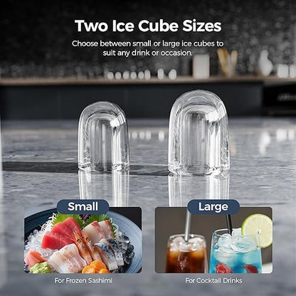 Antarctic Star Pro-Grade Countertop Ice Maker, 9 Cubes in 6 Mins, Self-Cleaning - Image 5