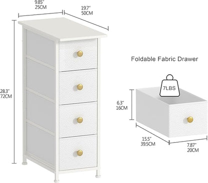 GiftGo Narrow Dresser Cabinet Vertical Slim Dresser Chest of Drawers Skinny - Image 3