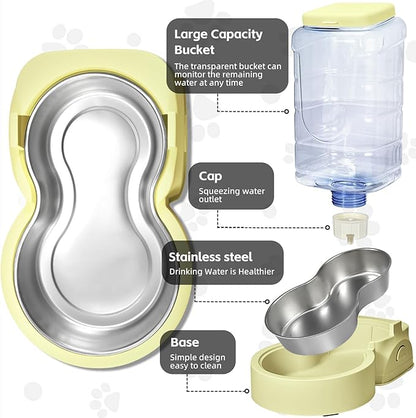 HWONMTE Portable Automatic Cat Feeder and Water Dispenser - Image 3