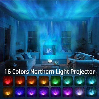 Northern Lights Projector, 2 Packs Rechargeable 16 Color Aurora Night Light - Image 2