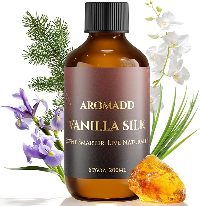 Vanilla Silk Diffuser Oil Inspired by Luxury Hotel Scent 6.76 Fl Oz, Aroma by Aromadd