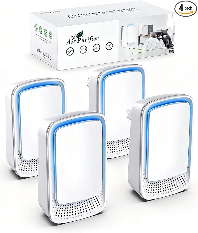 Plug In Air Ionizer Purifier for Home, Negative Ion Generator, Quiet Air by Jostart
